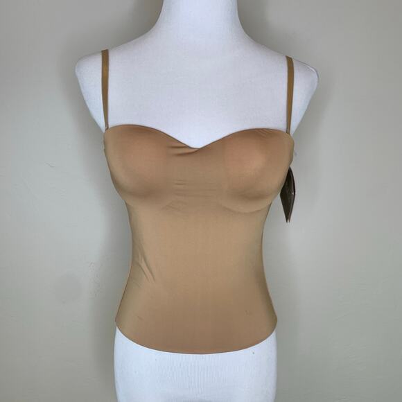 FIT Bustier Tan Nude Removeable Straps Sz Small - Picture 1 of 8